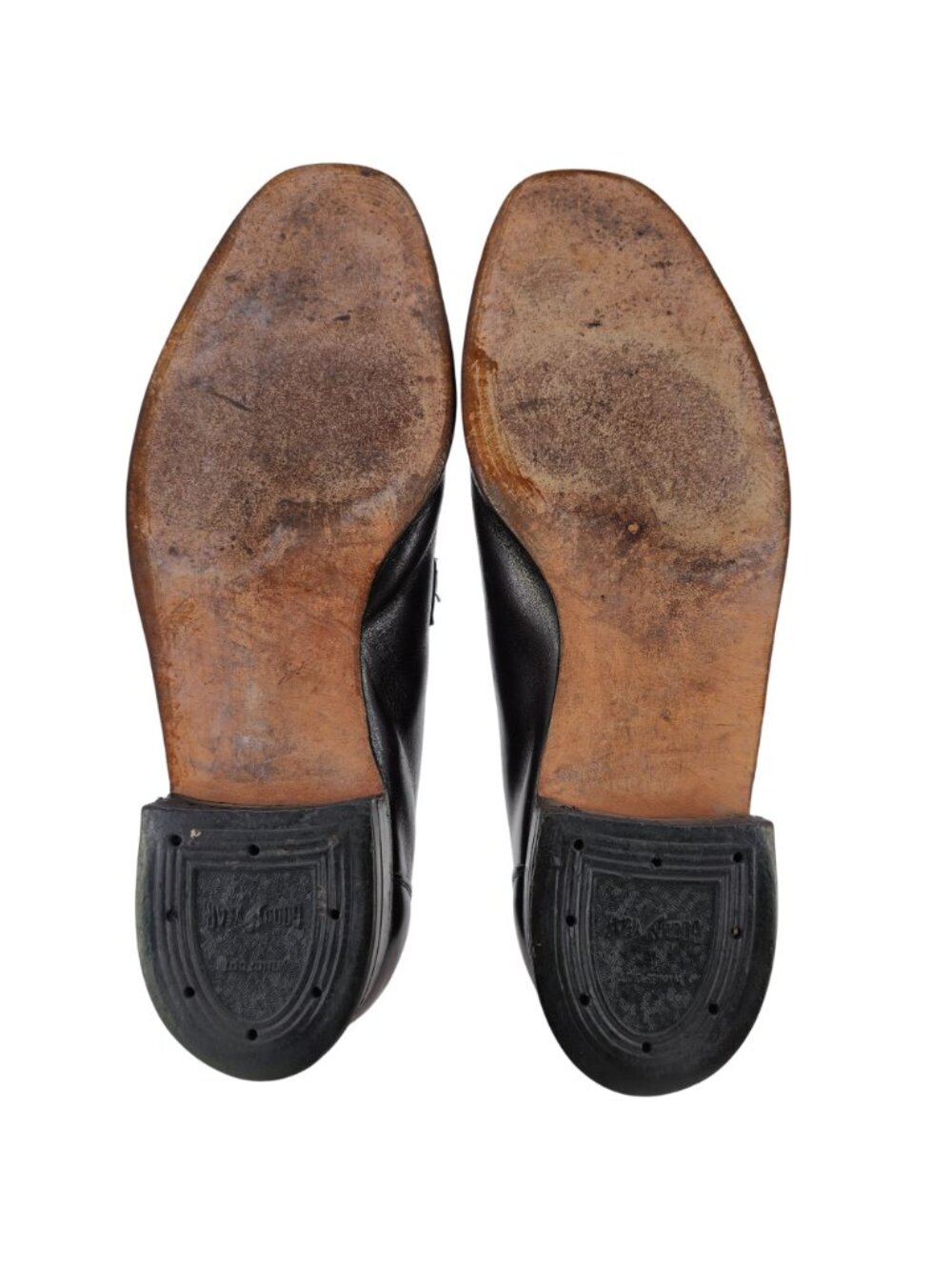 Vintage Melloflex Dacks Mens 9.5 Brown Leather Canada Dress Shoes Bit Loafers - Picture 3 of 10